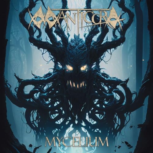 Dark fantasy album cover featuring a monstrous, tree-like creature.