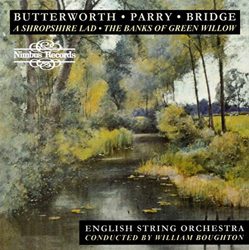 CD cover featuring a painted landscape of a riverbank and trees.