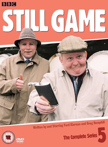 DVD cover for "Still Game" series 5, featuring two older men in caps.