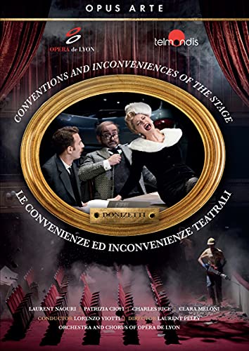 DVD cover for opera "Convenienze ed Inconvenienze," featuring performers in costume.