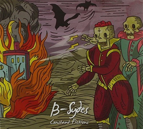 CD cover: illustrated skeletons, fire, bats, and a stylized band name.