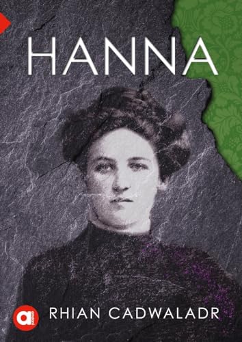 Book cover featuring a black and white portrait of a woman titled Hanna.