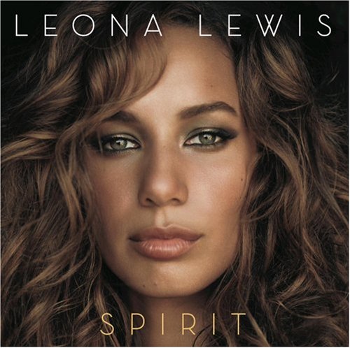 Close-up portrait of Leona Lewis, album cover for "Spirit" CD.