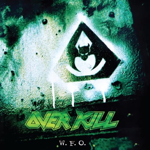 CD cover for Overkill’s “W.F.O.” featuring a skull in a triangle.