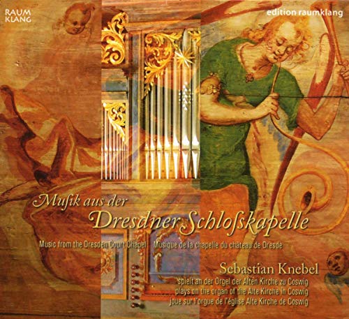 CD cover: Renaissance angels and organ pipes, text in German and English.