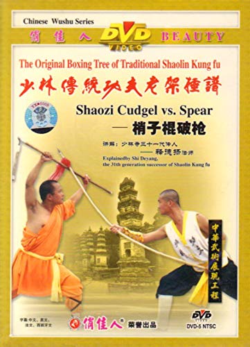 DVD cover: two martial artists with weapons, Shaolin Kung fu theme.