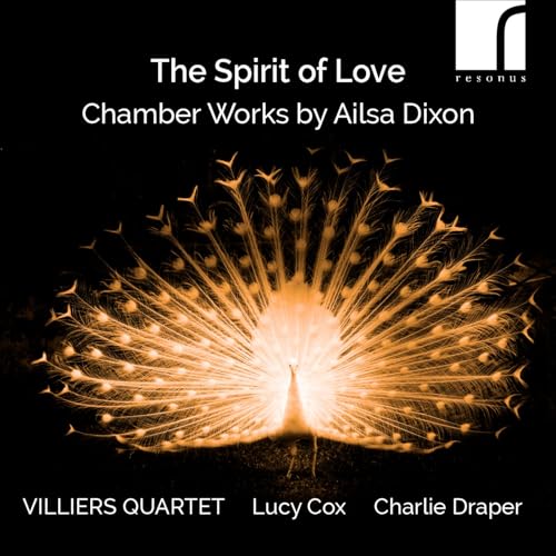 CD cover featuring a golden peacock against a black background.