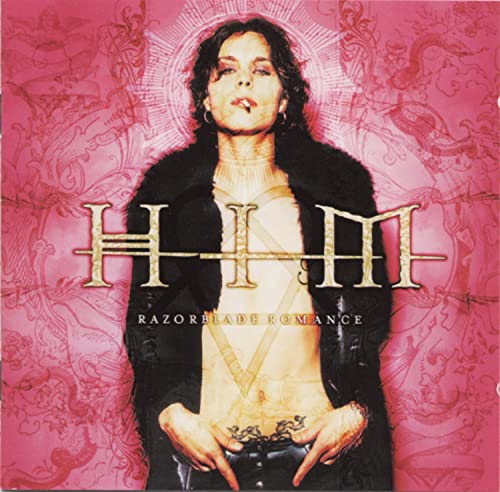 Album cover featuring Ville Valo with a cigarette against a pink patterned background.