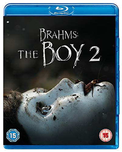 Blu-ray cover for horror film "Brahms: The Boy 2" with a doll and insects.