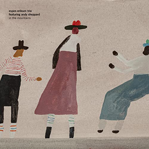 Album cover with illustrated figures in folk costumes on a textured background.