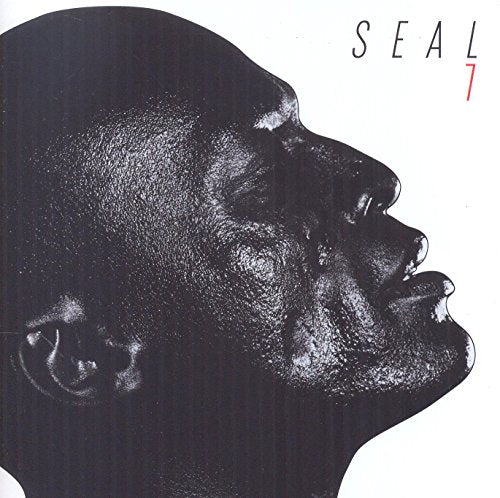 Black and white profile of Seal on CD cover, red number seven.