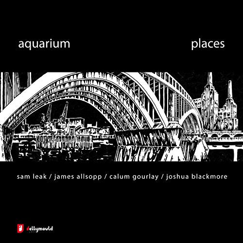 CD cover for Aquarium’s “Places” featuring a white cityscape illustration.