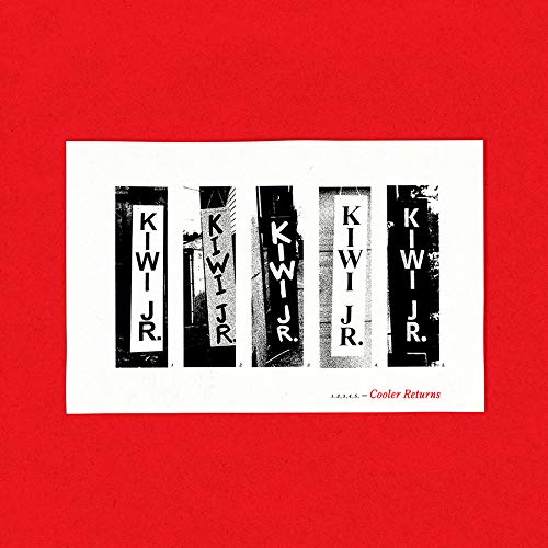 Kiwi Jr. album cover: black and white graphic with repeated band name.