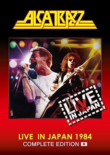 Alkatrazz "Live In Japan 1984" DVD cover with band performing onstage.