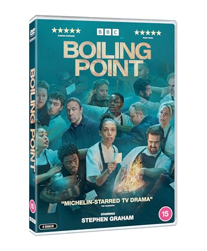 DVD cover for “Boiling Point” featuring a group of restaurant staff.