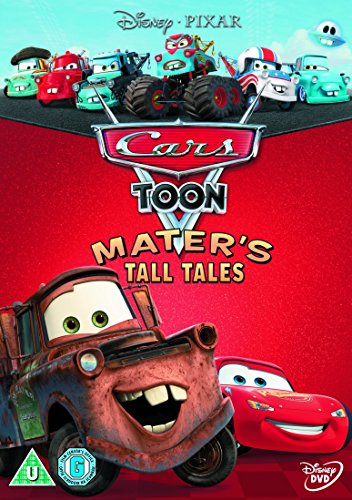 DVD cover for “Cars Toon - Mater’s Tall Tales” featuring cartoon cars.