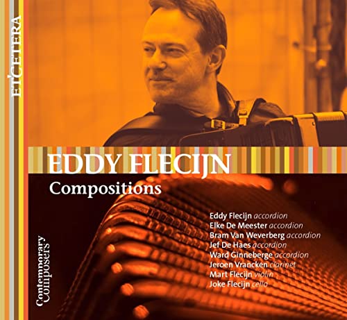 CD cover featuring Eddy Flecijn, an accordionist, and instrument details.