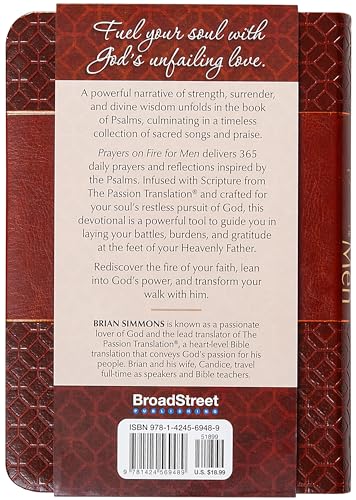 Prayers on Fire for Men : 365 Days of Praying the Psalms