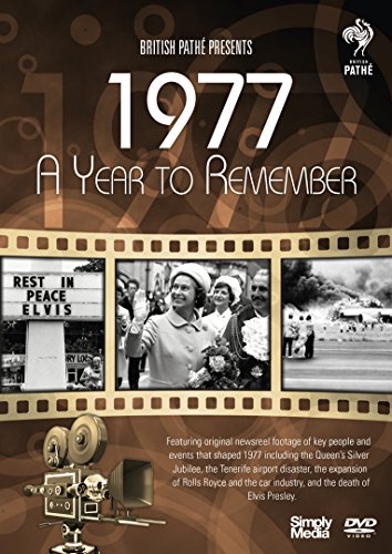 DVD cover for “1977: A Year To Remember” featuring Queen Elizabeth and Elvis.