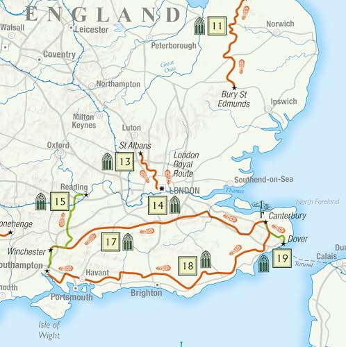 Philip’s Pilgrimage Map of Britain and Ireland : Spiritual Journeys and Walking in Nature