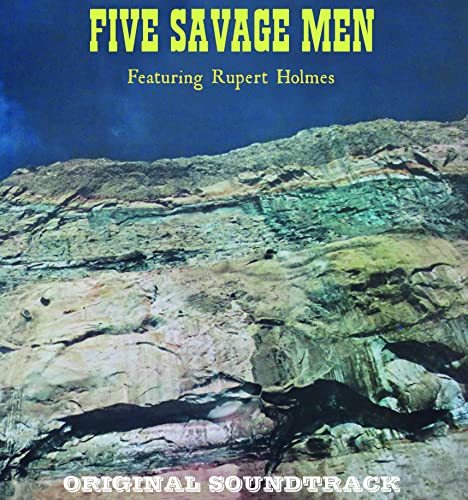 Album cover for "Five Savage Men" featuring a rocky mountainside.