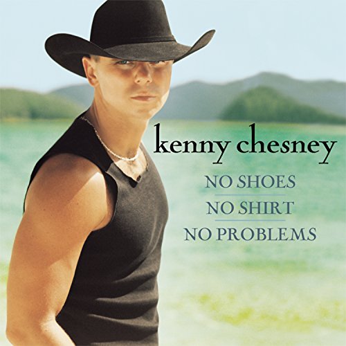 Kenny Chesney album cover: man in hat, tank top, beach background.