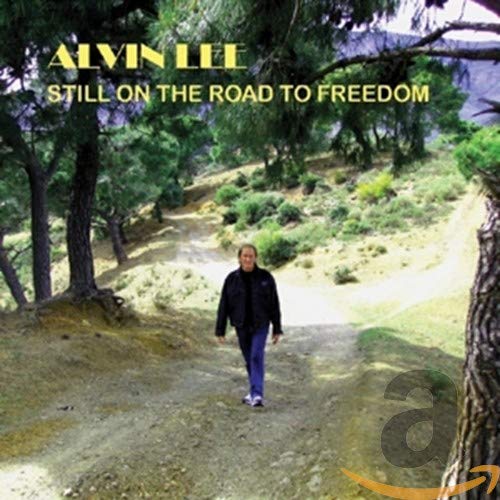 CD cover: Alvin Lee walking on a dirt road amidst trees.