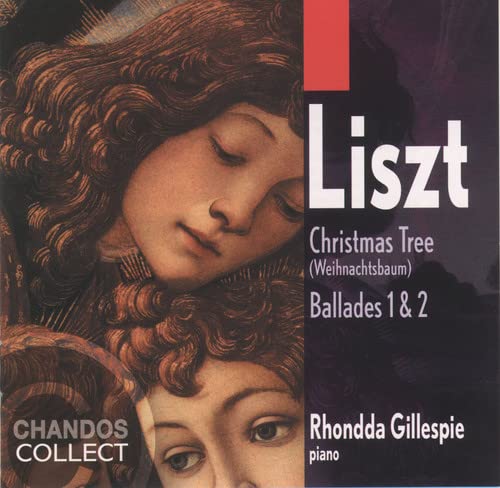 CD cover featuring a portrait of a woman and text “Liszt” and “Rhondda Gillespie”.