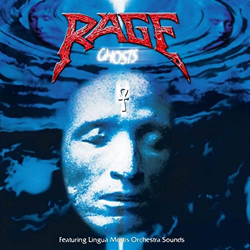 Rage - Ghosts" CD cover: ghostly face with an ankh symbol.