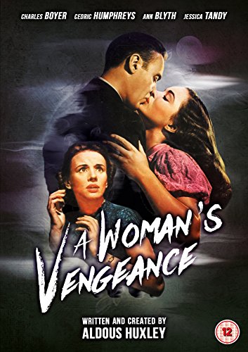 DVD cover for "A Woman's Vengeance" featuring two couples in dramatic poses.