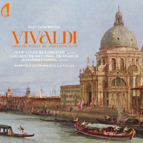 CD cover: Vivaldi concertos with a Venetian canal scene.