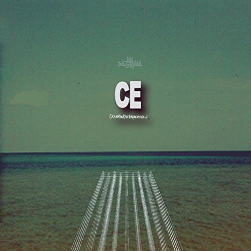 CD cover with green sky, ocean horizon, and white text “CE”.