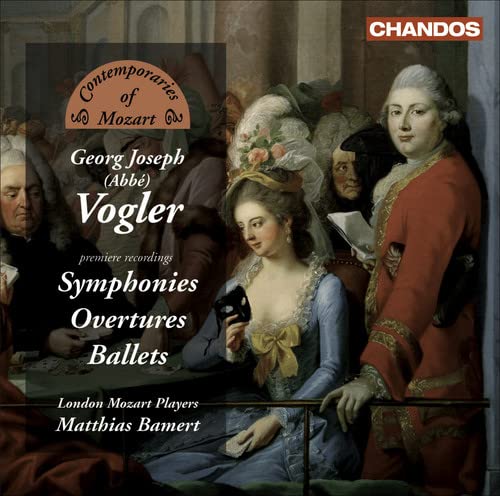CD cover for Vogler symphonies featuring 18th-century portraiture.