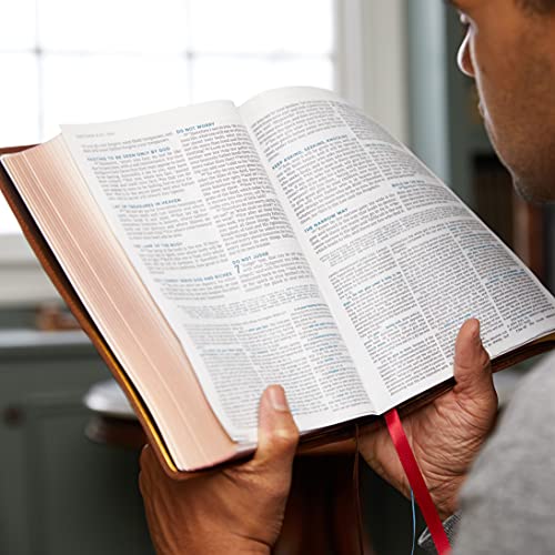 NKJV, MacArthur Study Bible, Brown Premium Goatskin Leather, Premier Collection, Comfort Print : Unleashing God's Truth One Verse at a Time (Holy Bible, New King James Version)