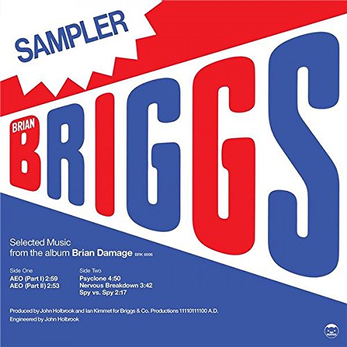 Vinyl record cover: "Brian Briggs" in bold red and blue lettering.