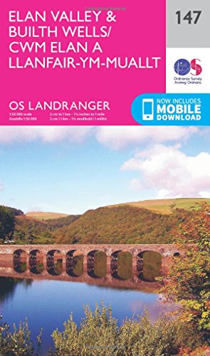 Landranger (147) Elan Valley & Builth Wells (OS Landranger Map)