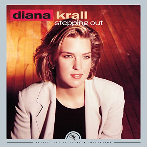 Diana Krall album cover, "Stepping Out," featuring a portrait of the artist.
