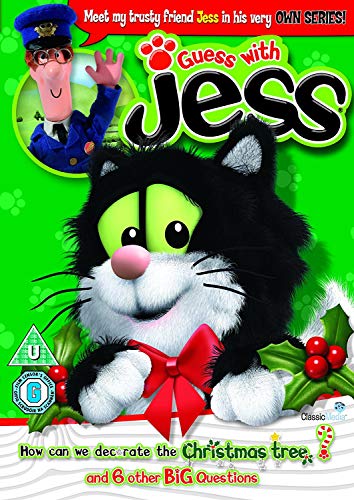 DVD cover featuring Jess the black and white cat with a red bow.