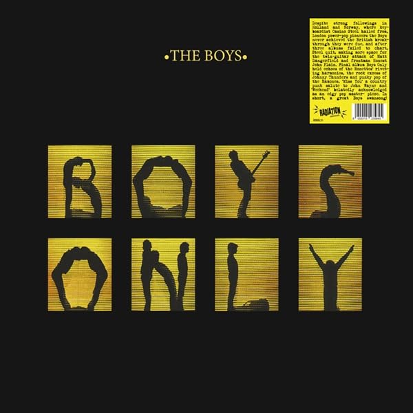 Vinyl record cover for "Boys Only" featuring silhouetted figures.