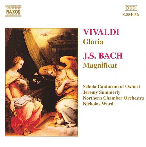 CD cover featuring Renaissance painting, text listing Vivaldi and Bach compositions.