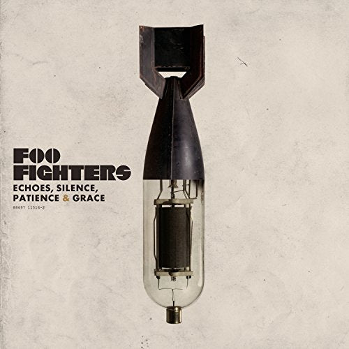 Foo Fighters album cover featuring a bomb-shaped vacuum tube.