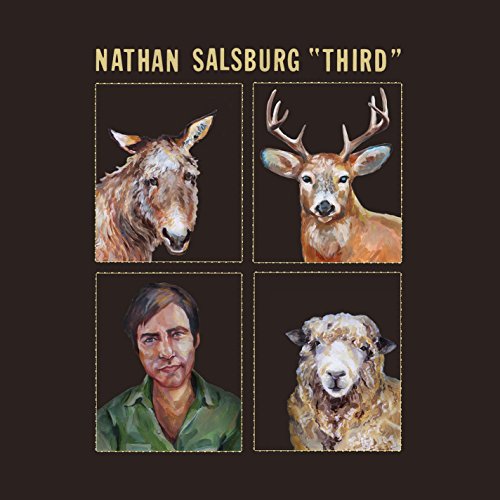 CD cover for Nathan Salsburg’s “Third” featuring animal and portrait paintings.