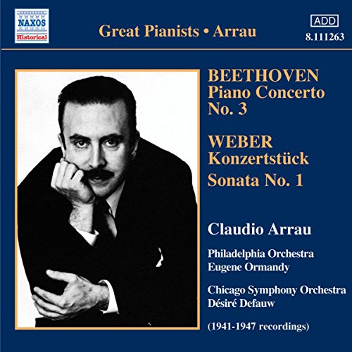 CD cover featuring black and white portrait of pianist Claudio Arrau.