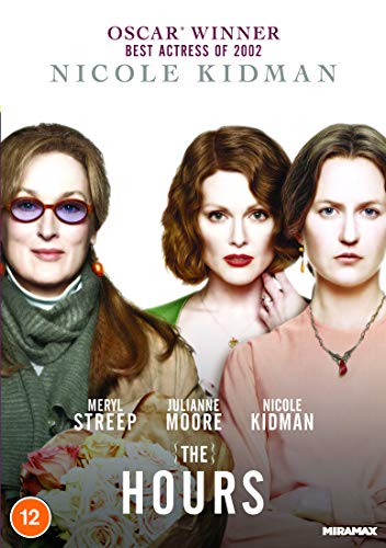 DVD cover for “The Hours” featuring Meryl Streep, Julianne Moore, and Nicole Kidman.