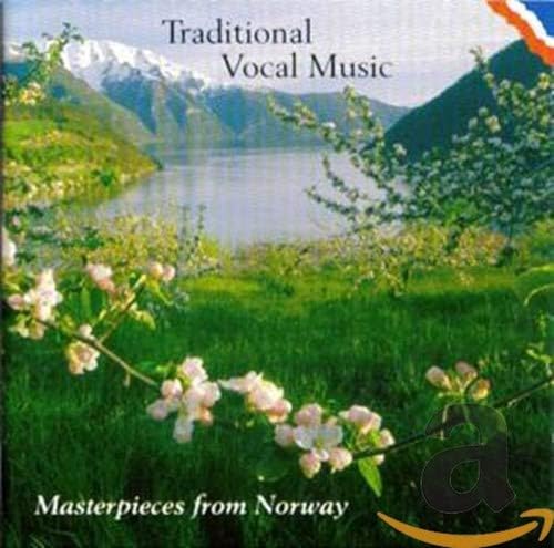 CD cover: Norwegian landscape with mountains, water, and flowering branches.