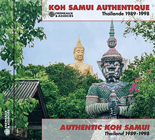 CD cover: Buddha statue and ornate guardian figure in Thailand.