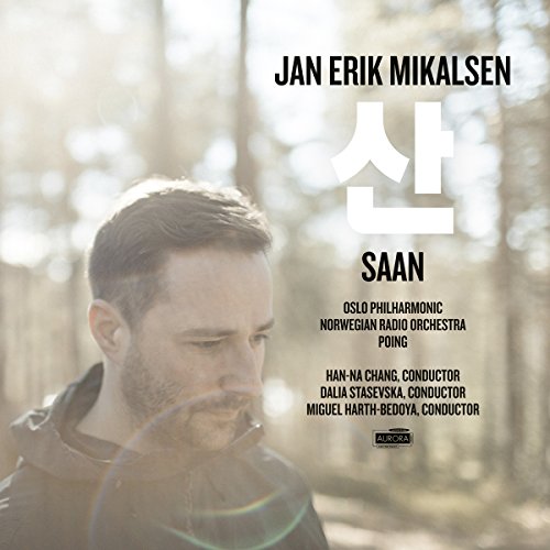 CD cover: portrait of a man with forest background, text "Saan".