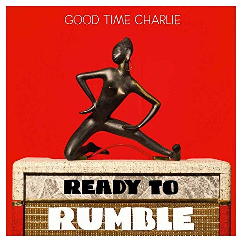 CD cover: bronze figure on a speaker with red background.