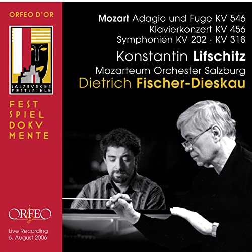 CD cover featuring pianist Konstantin Lifschitz and conductor Dietrich Fischer-Dieskau.