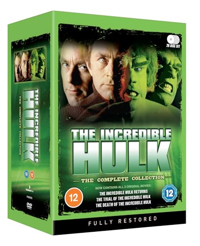 DVD cover for "The Incredible Hulk: Complete Collection" featuring Bill Bixby and Lou Ferrigno.
